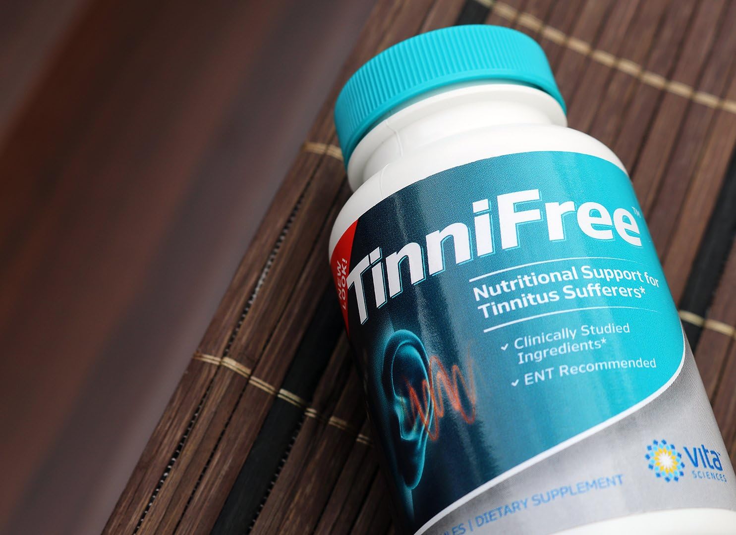 60 ct. Vita Sciences Tinnifree: Clinically Studied Tinnitus Relief Formula for Inner Ear Circulation & Ringing in Ears