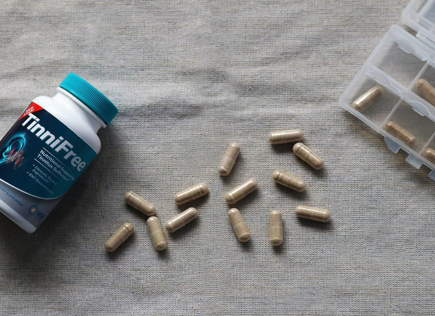 60 ct. Vita Sciences Tinnifree: Clinically Studied Tinnitus Relief Formula for Inner Ear Circulation & Ringing in Ears