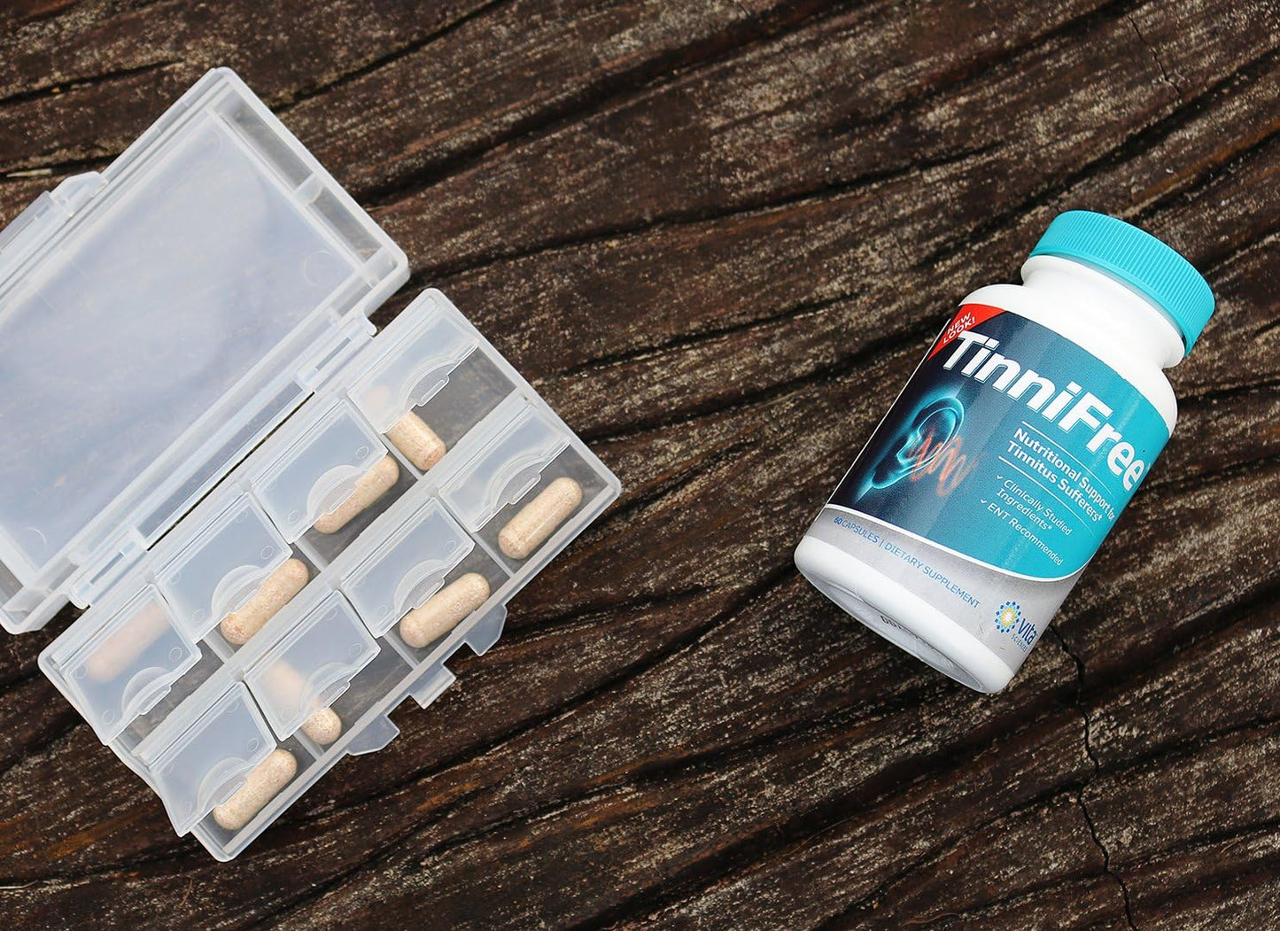 60 ct. Vita Sciences Tinnifree: Clinically Studied Tinnitus Relief Formula for Inner Ear Circulation & Ringing in Ears