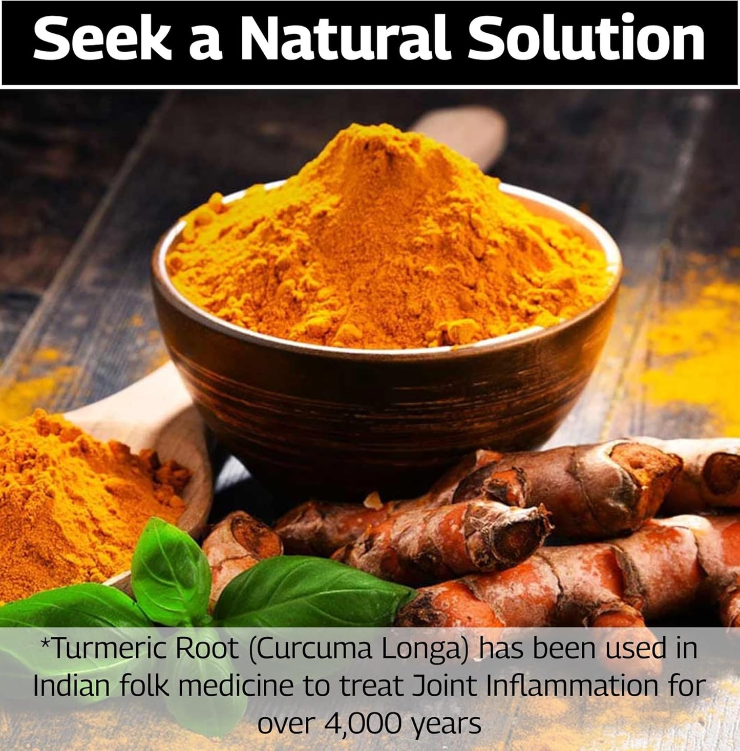 60-Day Supply Joint Support Supplement with Turmeric, Tamarind Seeds, Boswellia, and Fenugreek Extracts