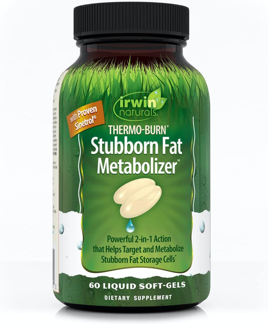 60 Liquid Soft-Gels Irwin Naturals Thermo-Burn Metabolizer with Green Tea Extract, MCT Oil, and Caffeine