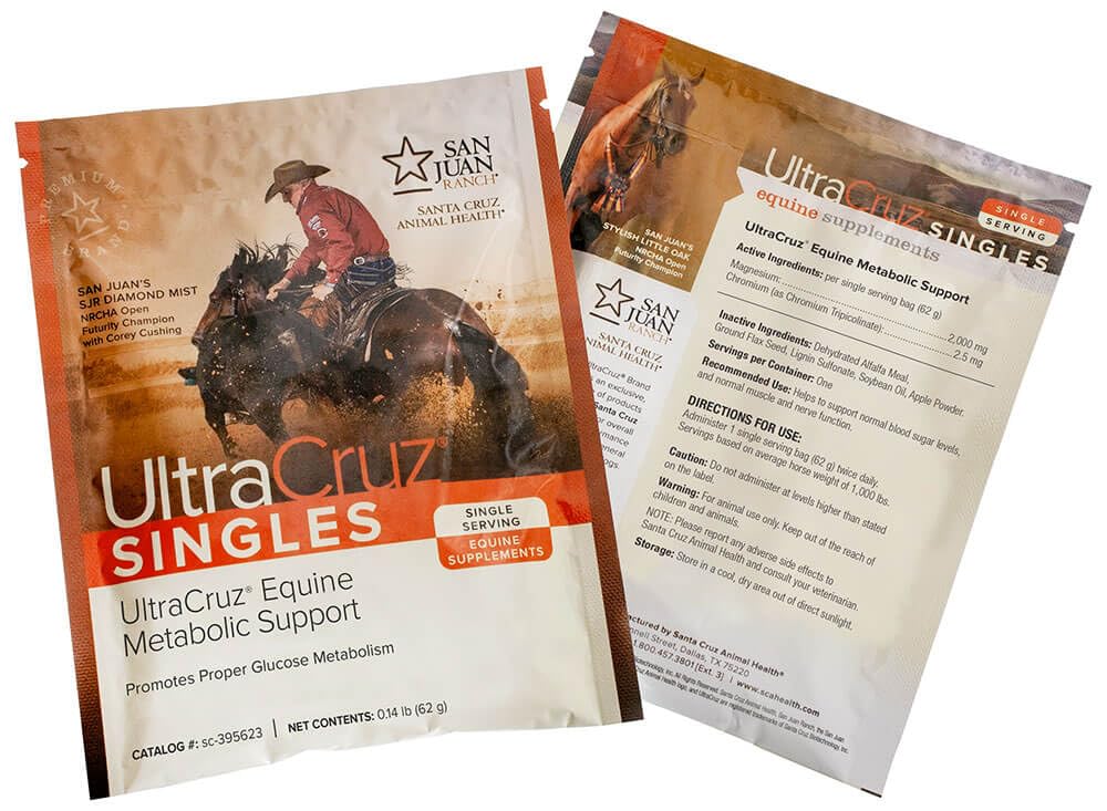60 Servings UltraCruz Equine Metabolic Support Pellets for Horses