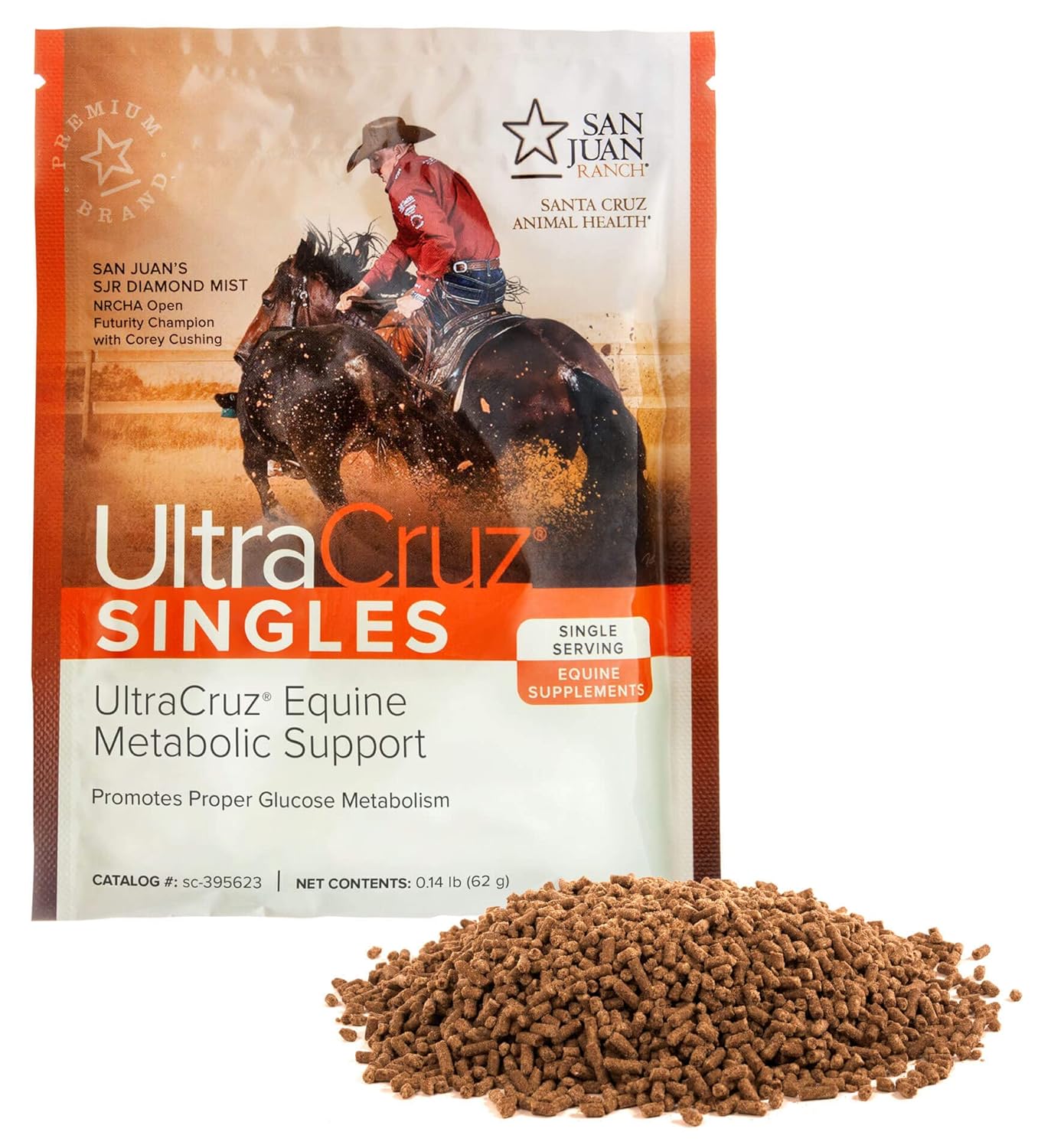 60 Servings UltraCruz Equine Metabolic Support Pellets for Horses
