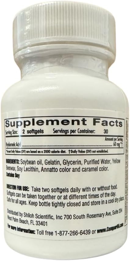 60 Softgel Caps of Conquer HA Original Form Hyaluronic Acid Supplement
