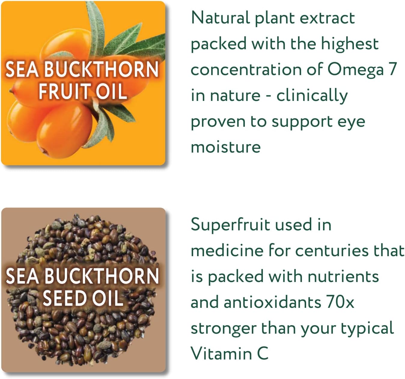 60 Softgel Eyetamins Dry Eye Comfort with Himalayan Sea Buckthorn Oil - Ophthalmologist Formulated, Vegan & Non-GMO