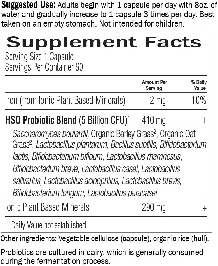 60 Vegetarian Capsules - Garden of Life Primal Defense Ultra Ultimate Whole Food Probiotic Supplement for Digestive Health