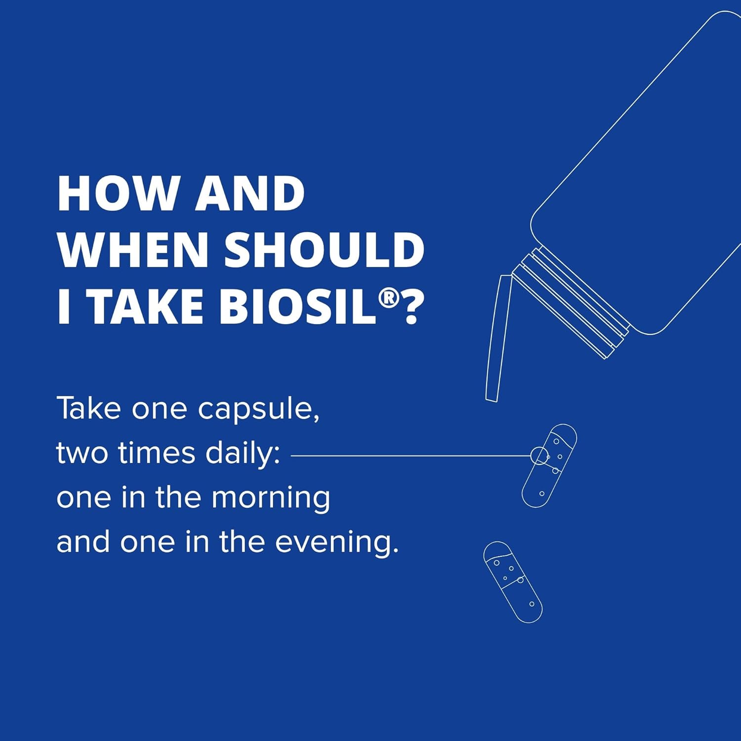 60 Veggie Capsules of Biosil with Patented ch-OSA Complex for Joint Pain Relief & Flexibility - Increase Collagen Production - GMO Free - 30 Days