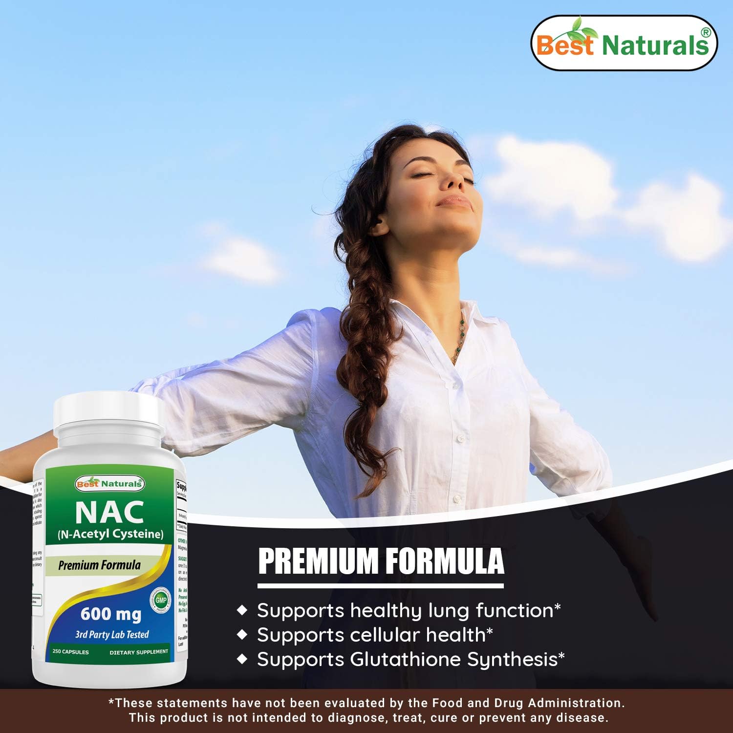 600 mg Alpha Lipoic Acid & NAC N-Acetyl-Cysteine - High Quality Antioxidant Supplement