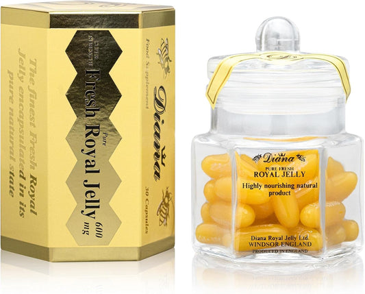 600mg Organic Fresh Royal Jelly Capsules - 30 Count by Diana