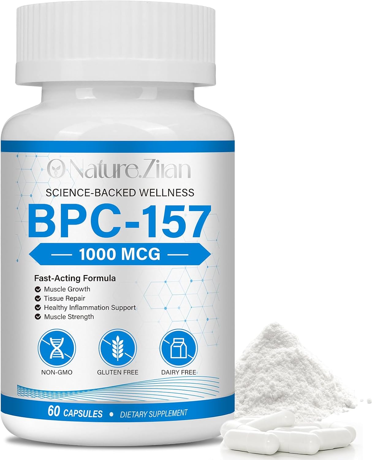 BPC-157 Peptide Capsules for Accelerated Muscle Repair and Protection