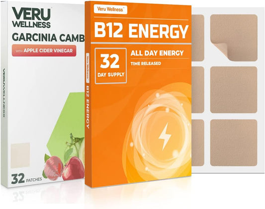 64 Count Veru Wellness Garcinia Cambogia Herbal Belly Patches - Natural Weight Loss Patch