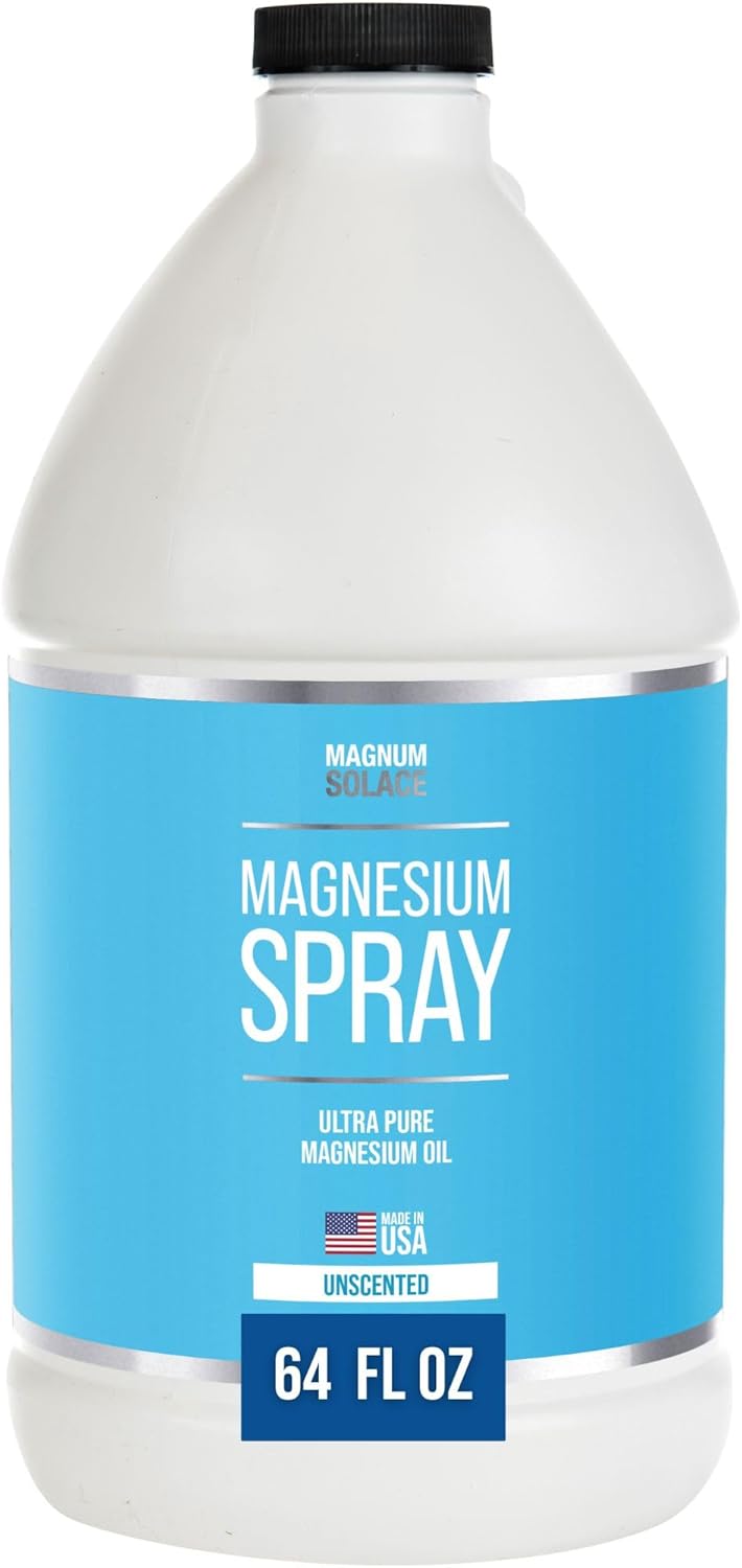 64 oz Magnum Solace Pure Magnesium Oil Spray - USP Grade, Made in USA