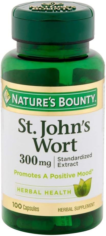 7 Packs of Nature's Bounty St. John's Wort 300 mg Capsules - 700 Total Capsules