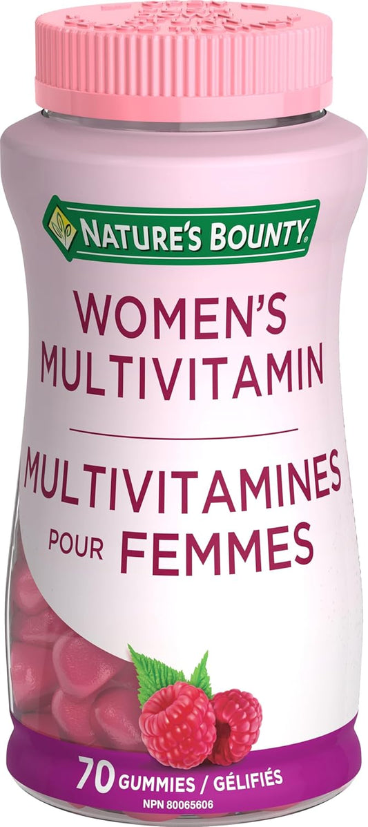 70 Count Nature's Bounty Women's Multivitamin Gummies for Immune Support and Overall Wellness