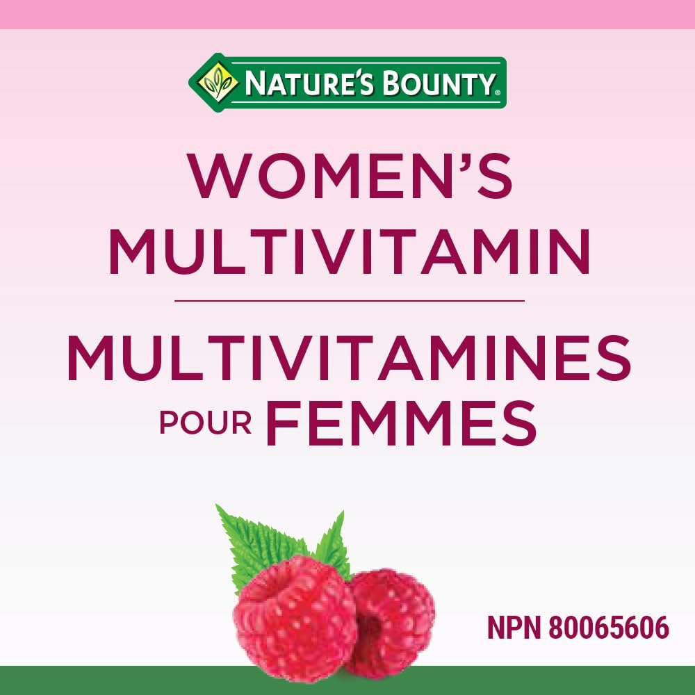 70 Count Nature's Bounty Women's Multivitamin Gummies for Immune Support and Overall Wellness