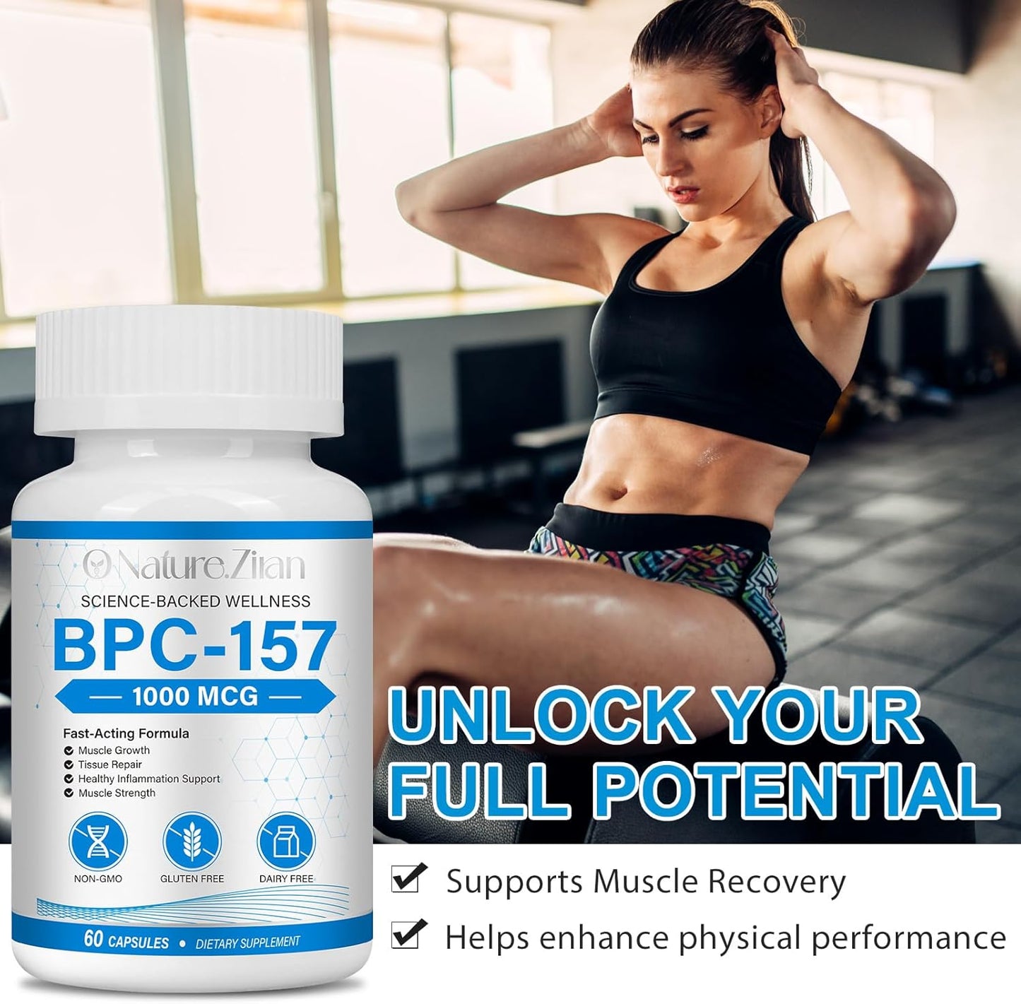 BPC-157 Peptide Capsules for Accelerated Muscle Repair and Protection