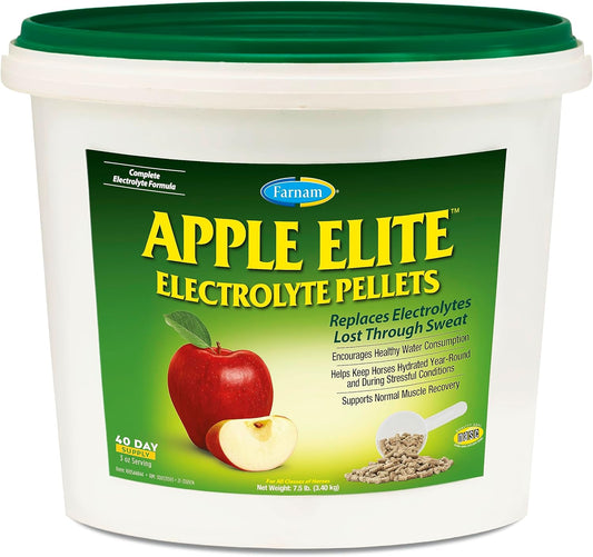 7.5 lb Farnam Apple Elite Electrolyte Pellets: 40 Day Supply