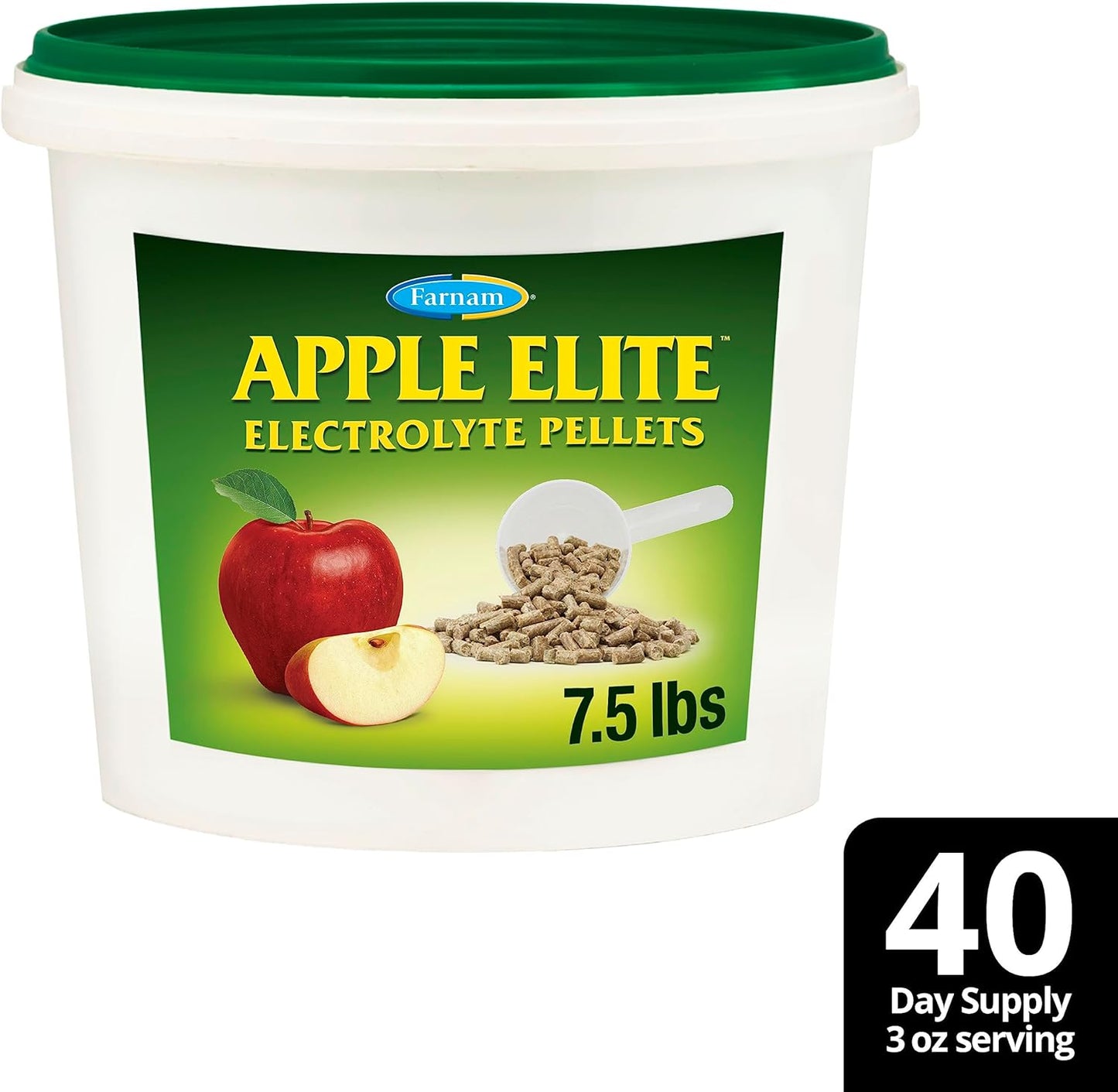 7.5 lb Farnam Apple Elite Electrolyte Pellets: 40 Day Supply