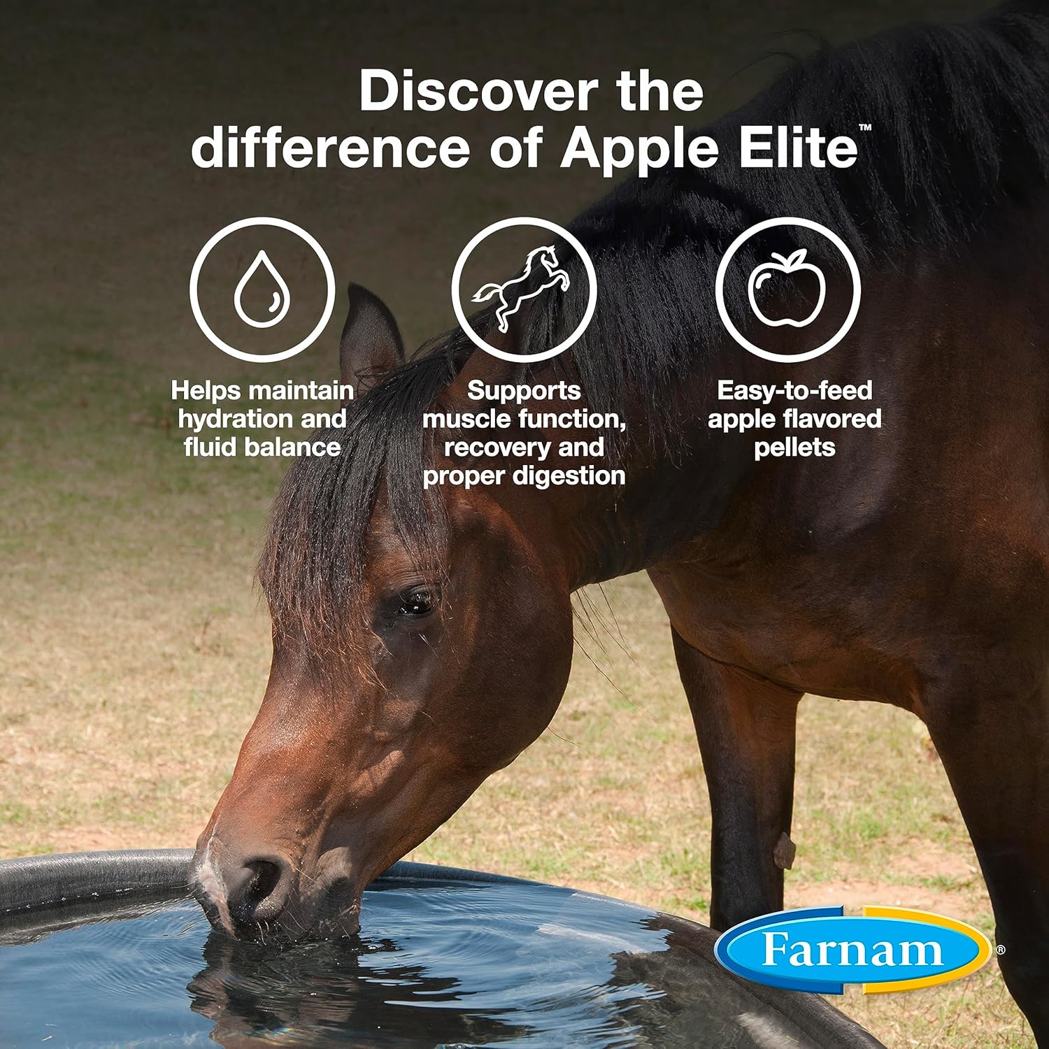 7.5 lb Farnam Apple Elite Electrolyte Pellets: 40 Day Supply