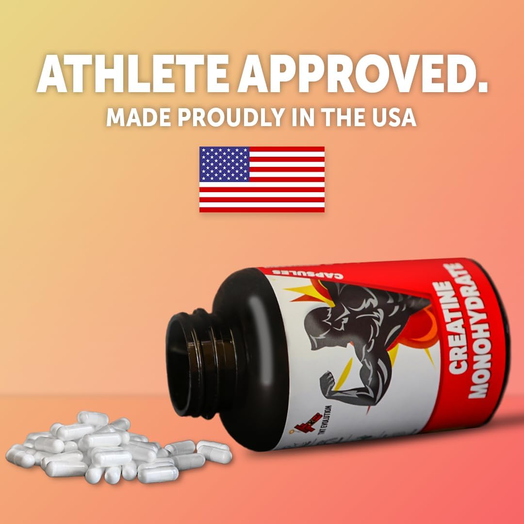 750mg Creatine Monohydrate Capsules - 50 Servings - Enhanced Bioavailability - Dietary Supplement for Men and Women