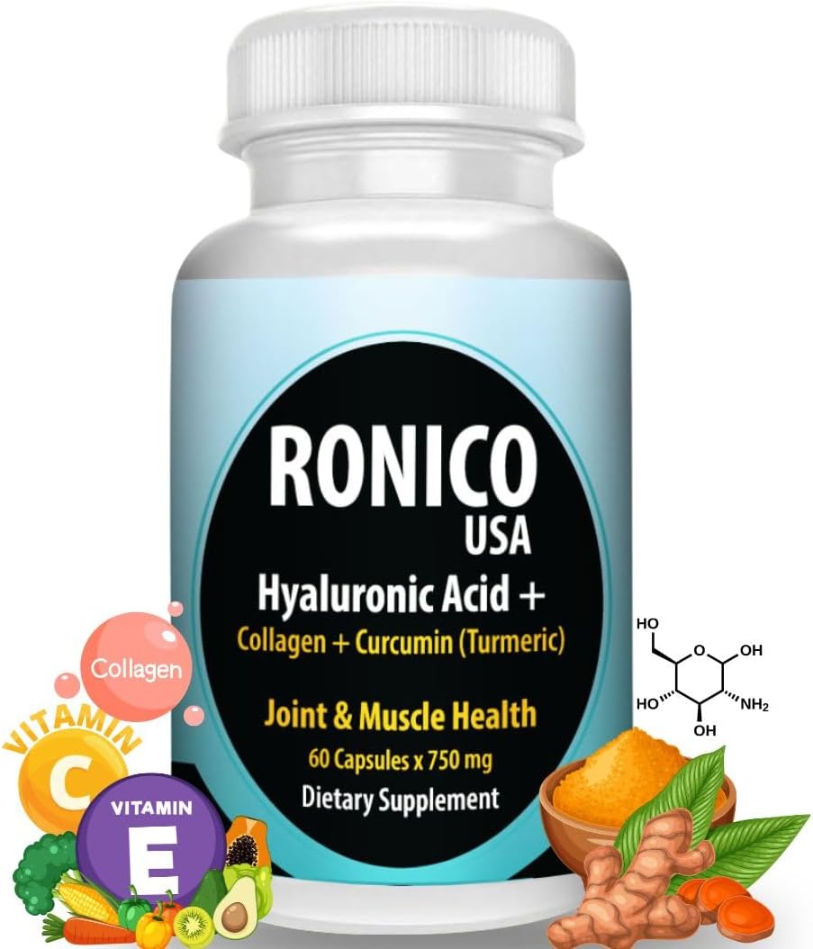 750mg Hyaluronic Acid Capsules for Joint and Muscle Health - 30 Count