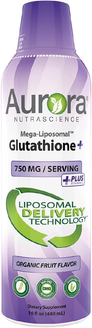 750mg Liposomal Glutathione & 3000mg Vitamin C Immune Support and Antioxidant Bundle by Vida Lifescience Aurora Nutrascience