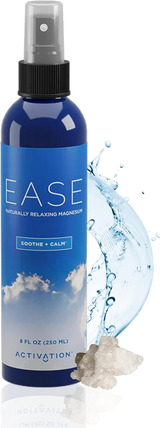 8 fl oz Magnesium Spray for Easy Activation | Fast Absorbing Chloride from Dead Sea | Enhanced Wellness