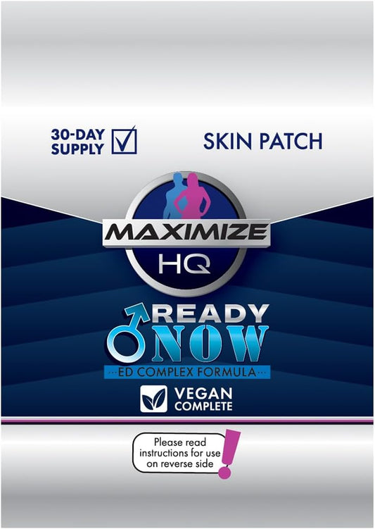 8 Hour Time-Release MAXIMIZE HQ Patches - Gluten-Free and Vegan Formula - Available Now