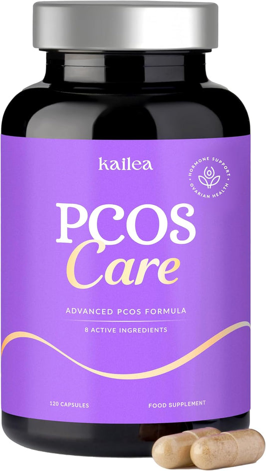 8-in-1 PCOS Supplement with Myo-Inositol, NAC, Maca Root, Cinnamon, Chromium, Folate, Zinc, Vitamin D3 - Promotes Ovarian Health, Hormone Balance, and Cycle Regularity - 30-Day Supply