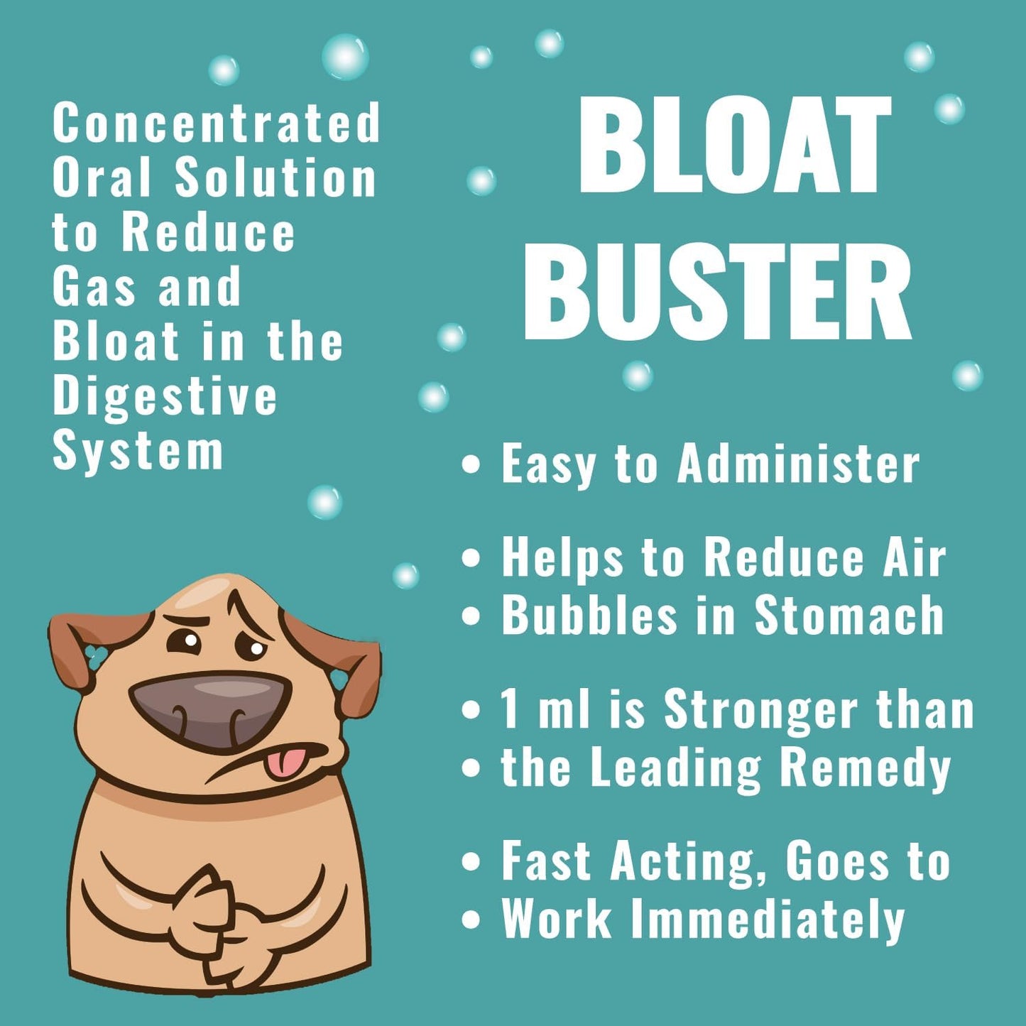 8 Ounce Dogzymes Bloat Buster Supplement for Dogs