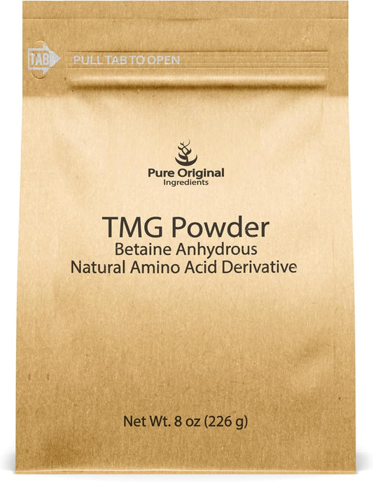 8 Ounce Vegan and Gluten-Free Trimethylglycine (TMG) Powder with Pure Original Ingredients