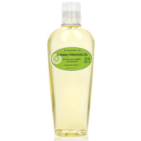 8 oz Dr Adorable Evening Primrose Oil - 100% Pure Natural Organic Cold Pressed Oil