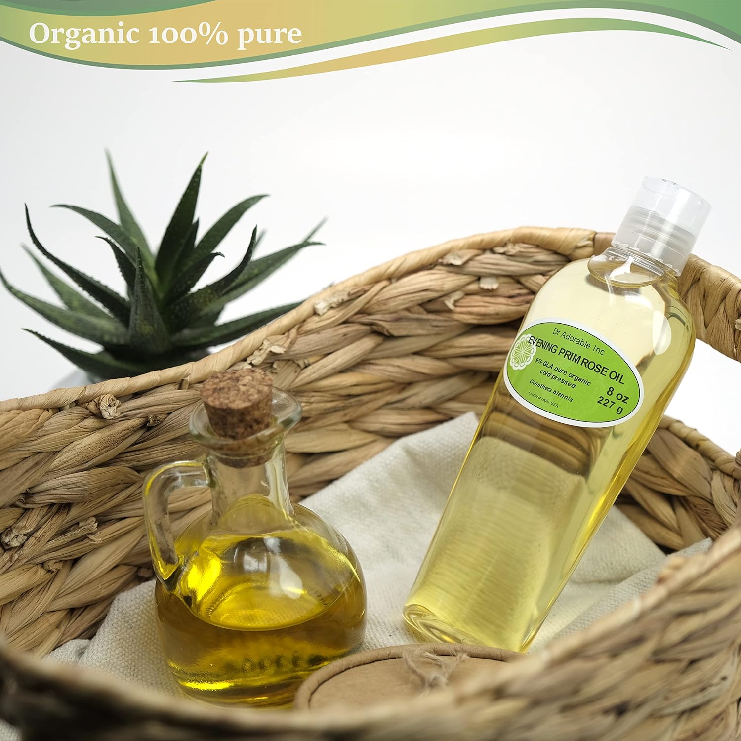 8 oz Dr Adorable Evening Primrose Oil - 100% Pure Natural Organic Cold Pressed Oil