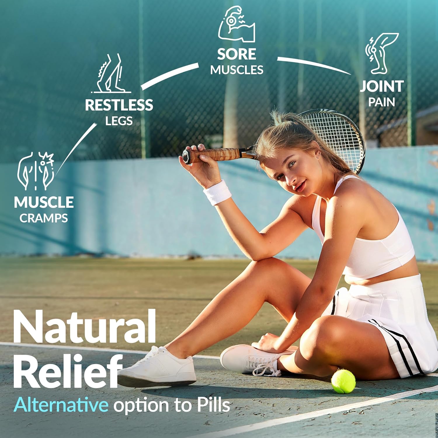 8 oz Magnesium Oil Spray & 4 oz Cooling Gel Bundle with Turmeric, Menthol, Aloe - Muscle Relief & Cramp Support