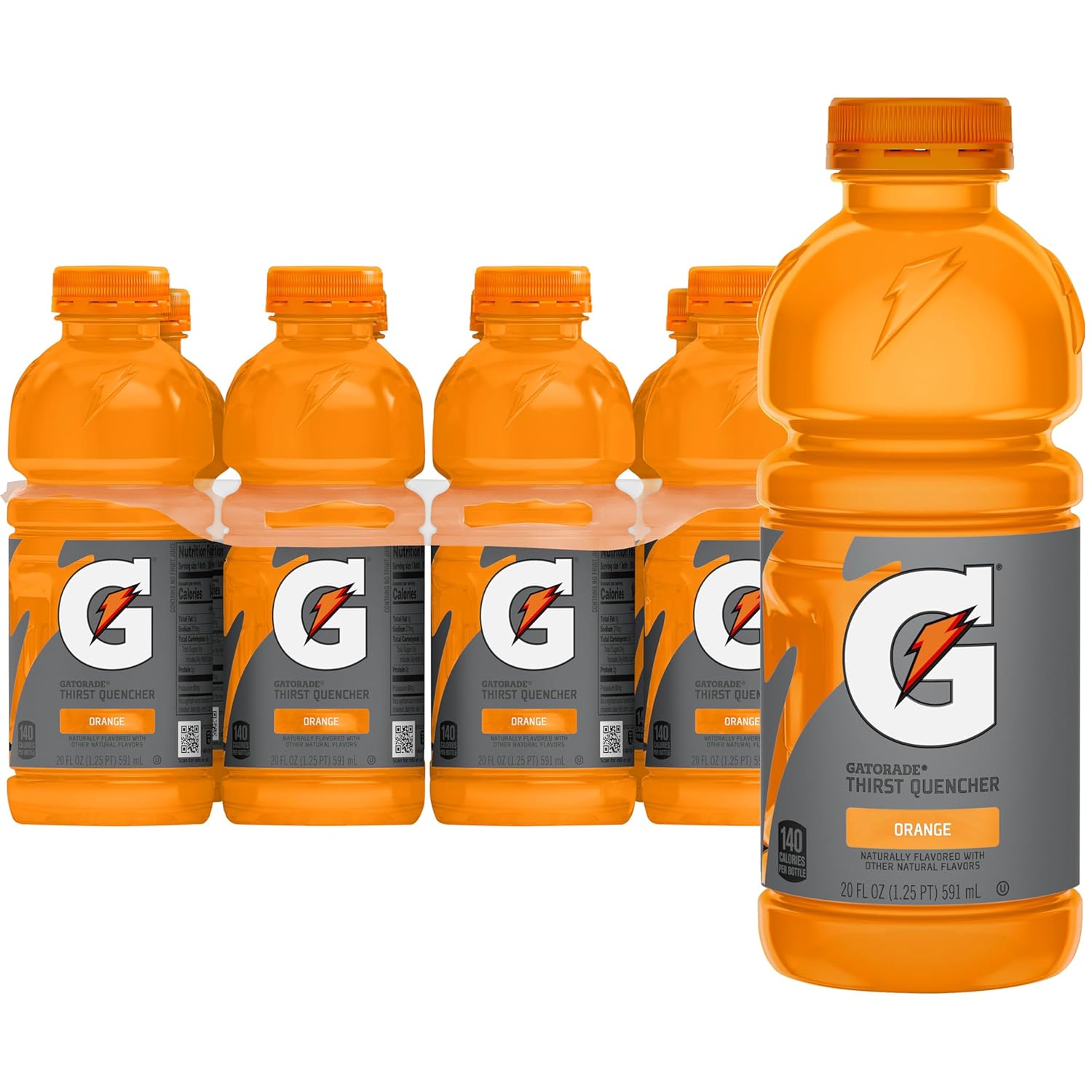 8-Pack Gatorade Thirst Quencher Orange 20 Fl Oz Bottles