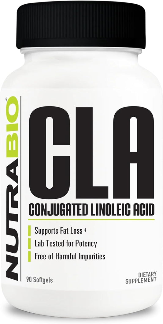 800mg CLA Conjugated Linoleic Acid Supplement - 90 Softgels by NutraBio