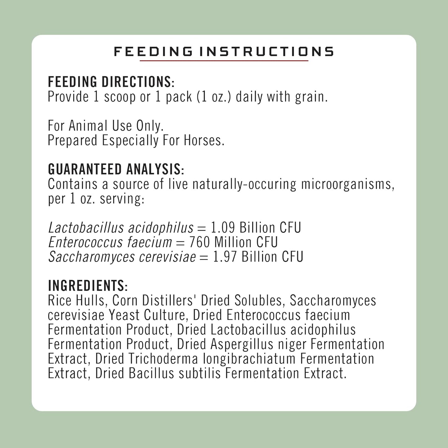 8lb Bag of Formula 707 Equine Digestive Health Supplement with Probiotics, Prebiotics, and Enzymes for Horses