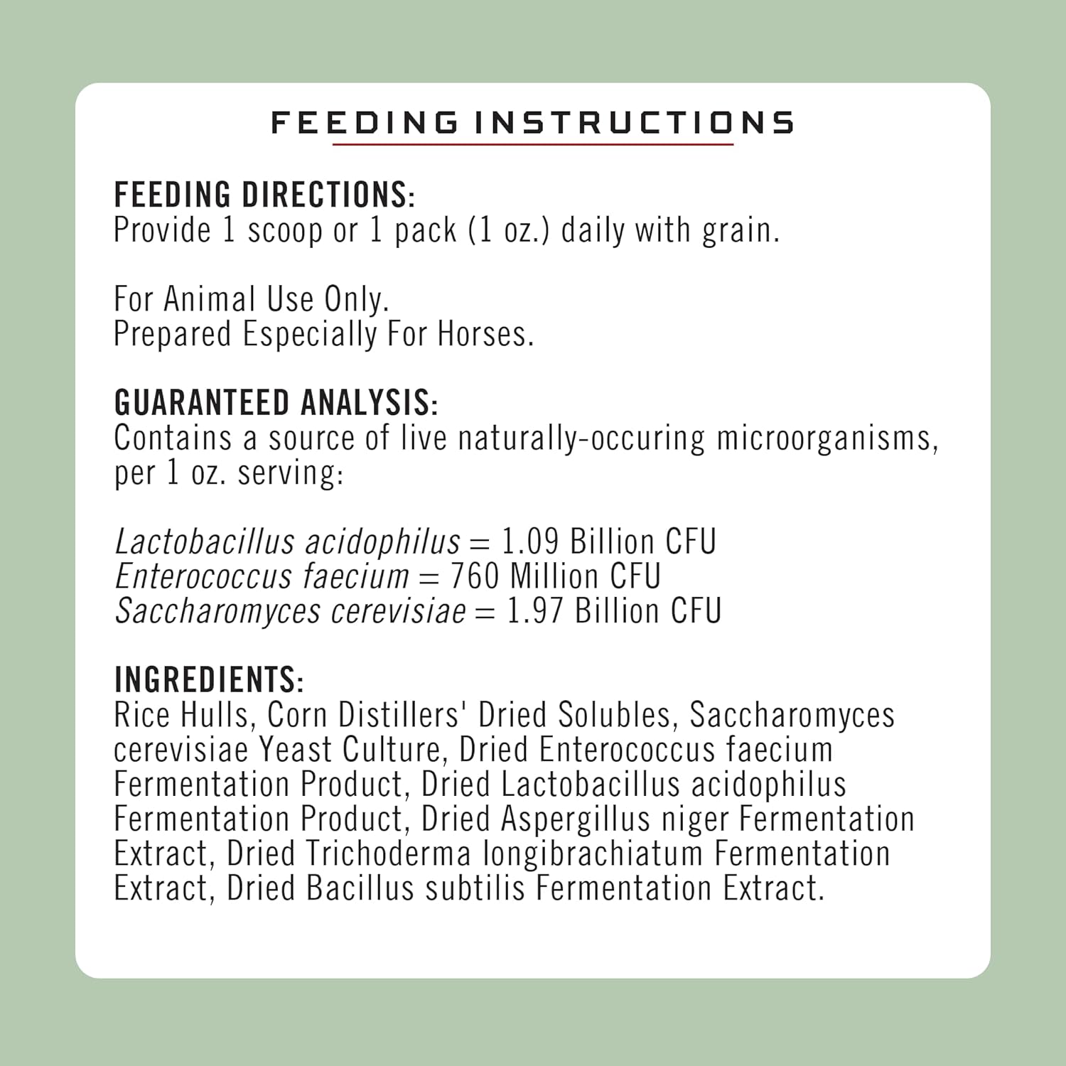 8lb Bag of Formula 707 Equine Digestive Health Supplement with Probiotics, Prebiotics, and Enzymes for Horses