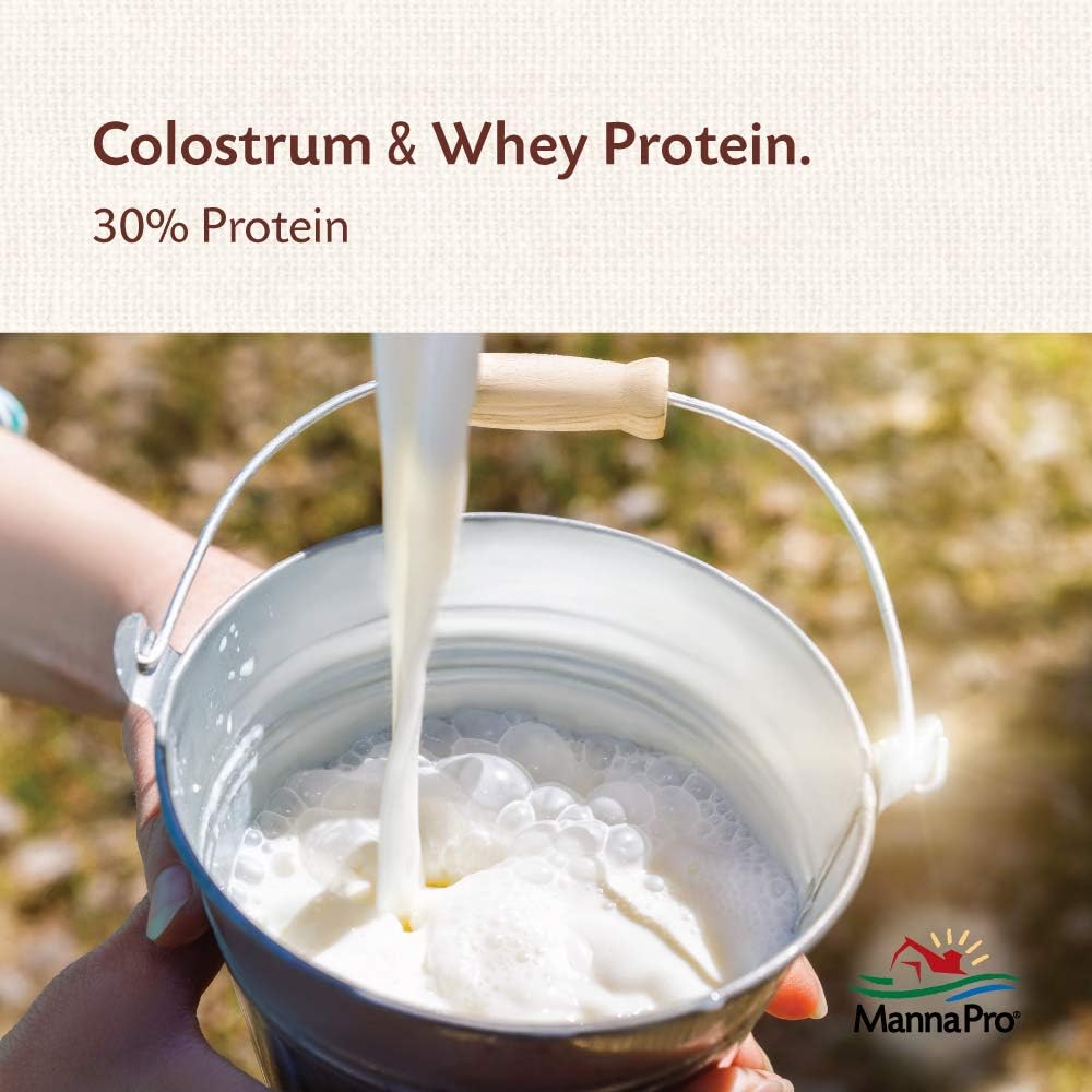 8oz Manna Pro Goat Kid Colostrum Supplement with Vitamins & Minerals - Supports Healthy Development in First 24 Hours