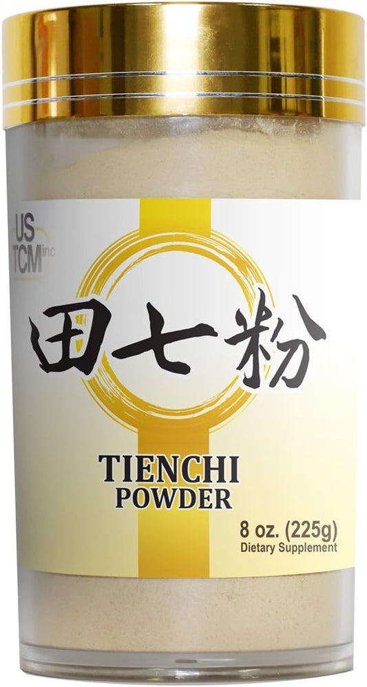 8oz USTCM Pure Tienchi Powder - Pseudoginseng Notoginseng Sanqi Ginseng Powder 120mesh | 田七粉