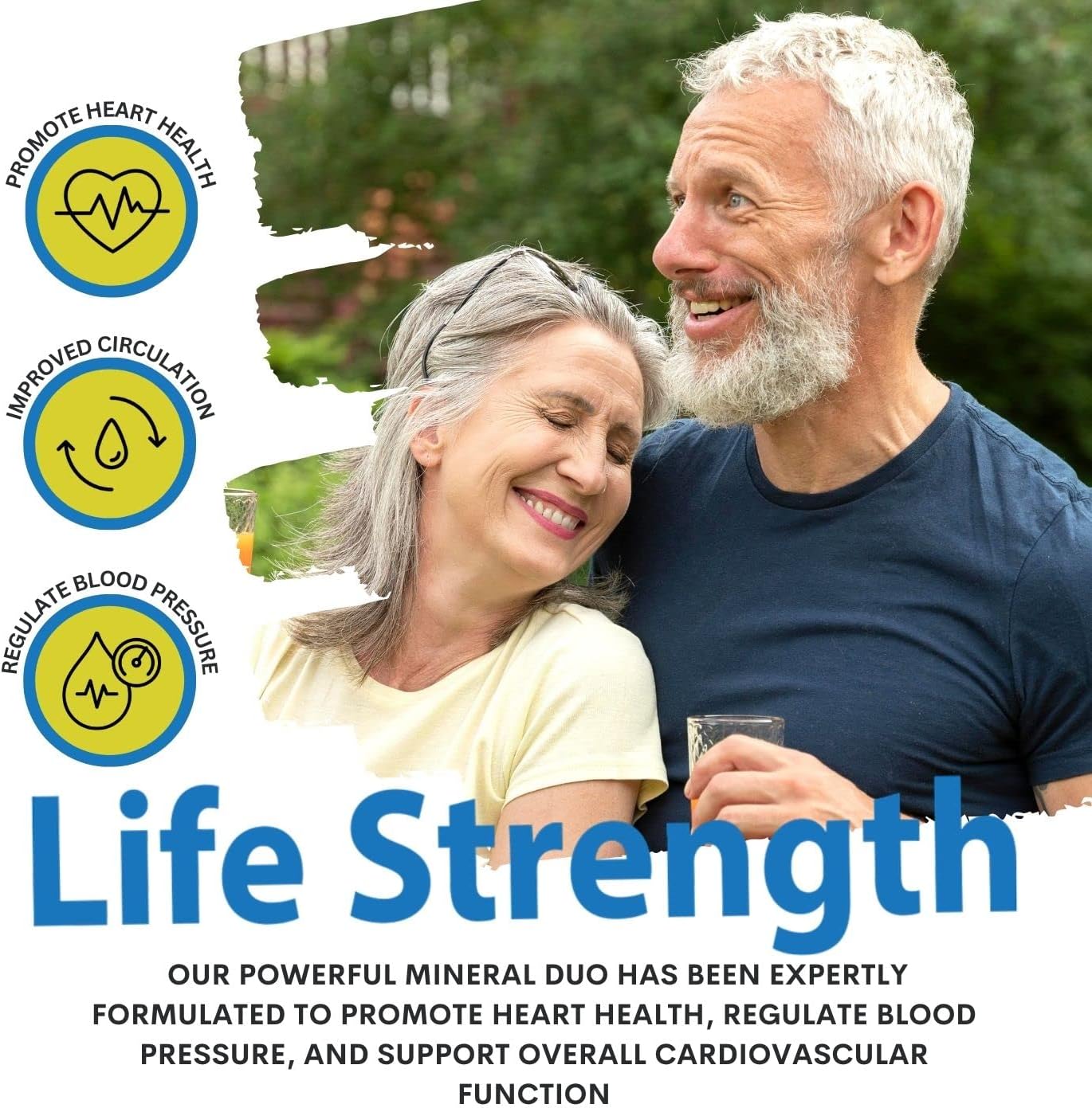 90 Capsules LifeStrength Magnesium Potassium Complex Supplement for High Absorption & Vascular Health