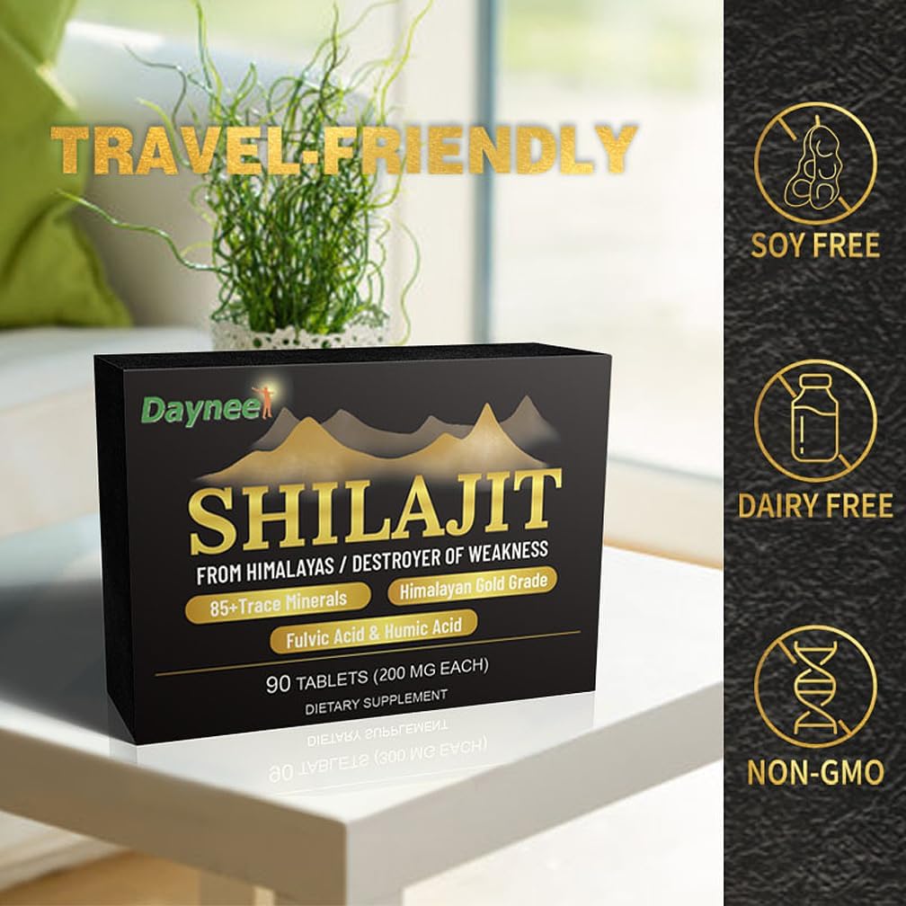 90 Day Supply of ciwoll 90 Shilajit Tablets - Pure Himalayan Shilajit Organic Drops - 100% Natural Supplement for Metabolism, Energy, Immune Support