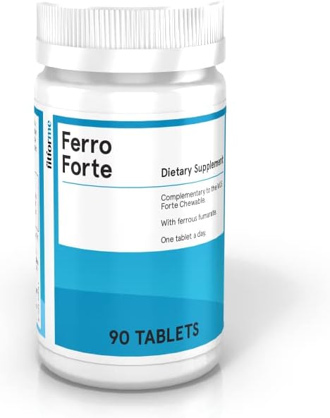 90-Day Supply of FitForMe Bariatric Multivitamin Iron Supplement for Gastric Bypass - Ferro Forte Tablets with Ferrous Iron Booster