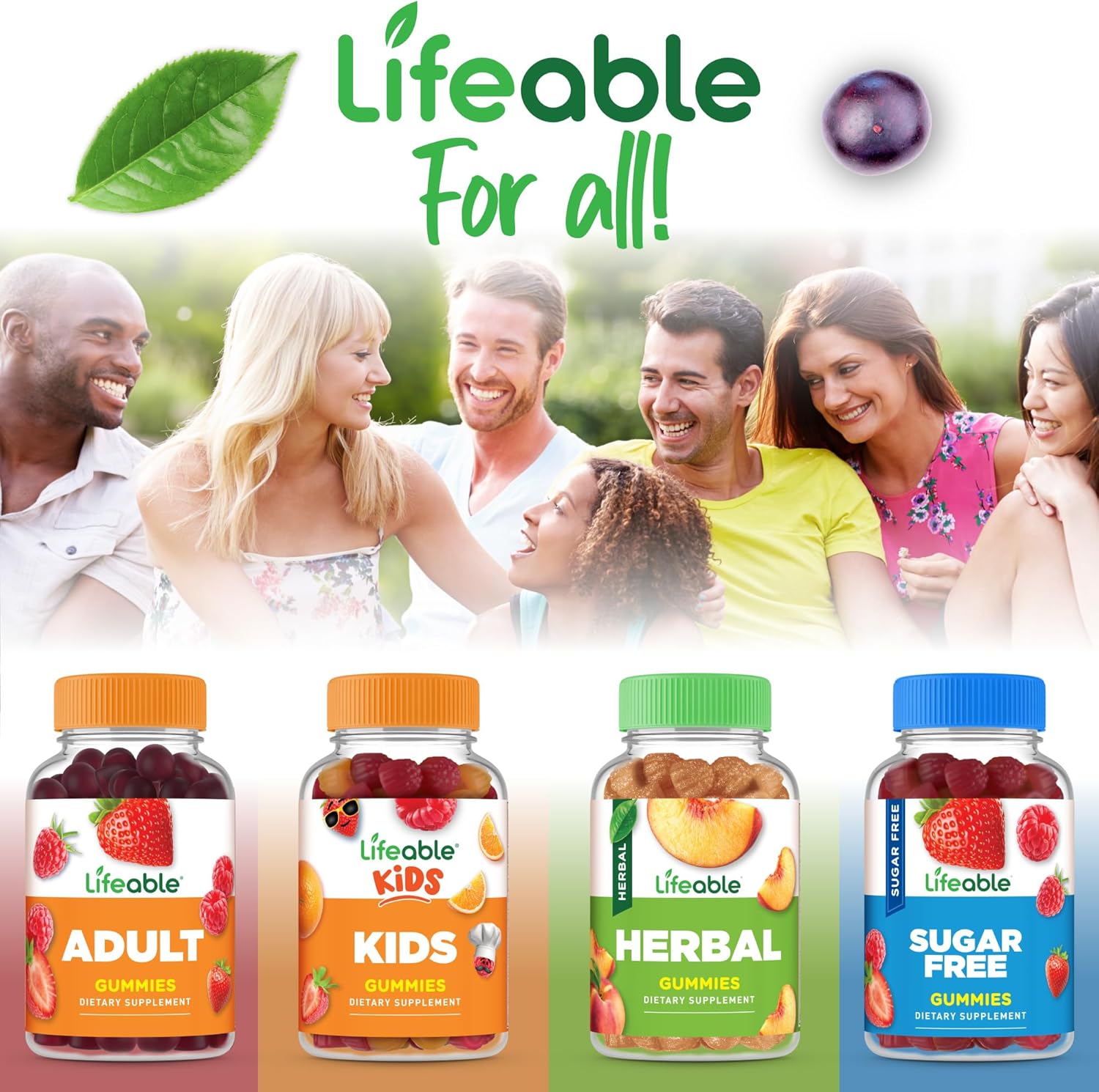 90 Kids Probiotic Gummies with 2 Billion CFU for Gut, Digestive, and Immune Health by Lifeable