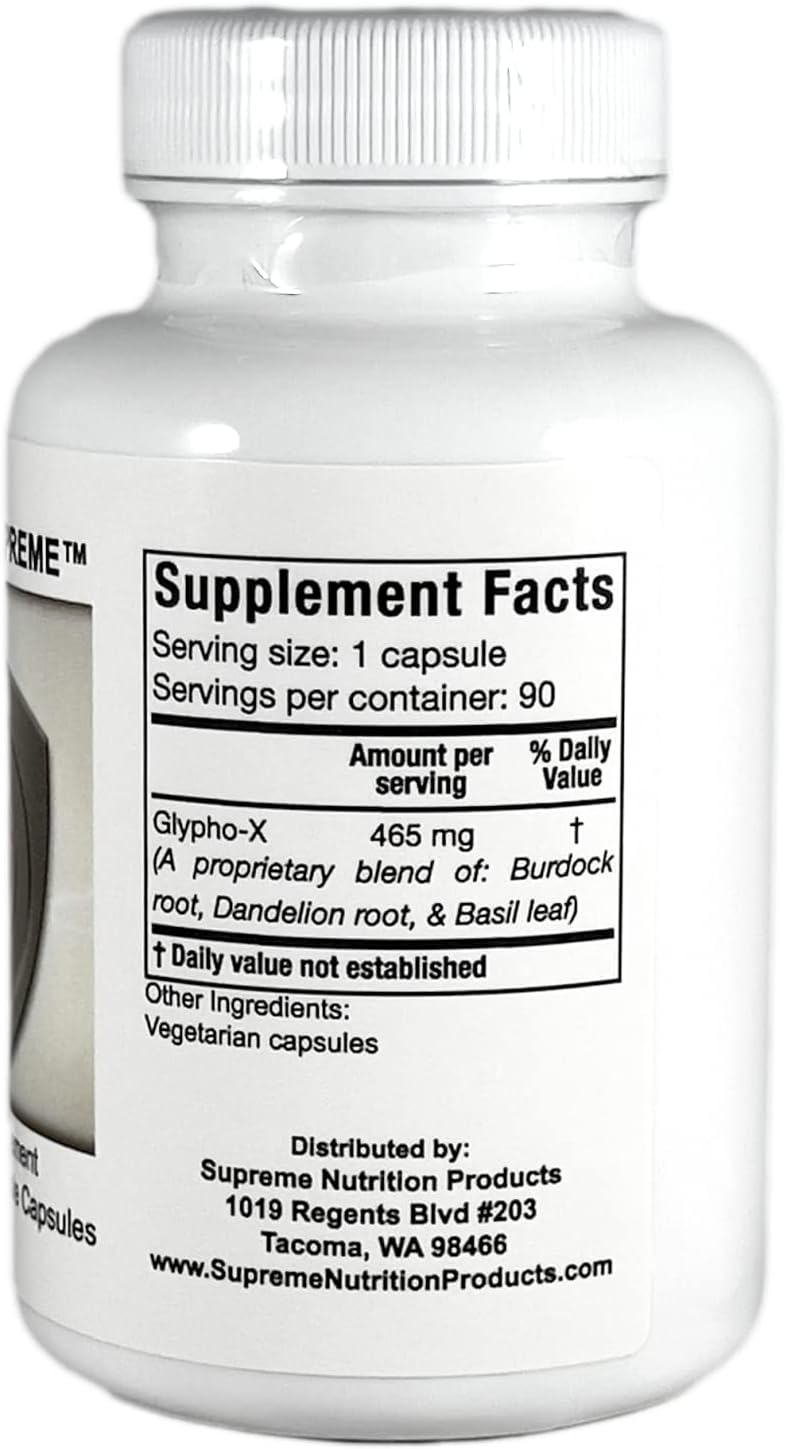 90 Pure Herbal Combination Vegetarian Capsules by Supreme Nutrition - Glypho-X Supreme Formula