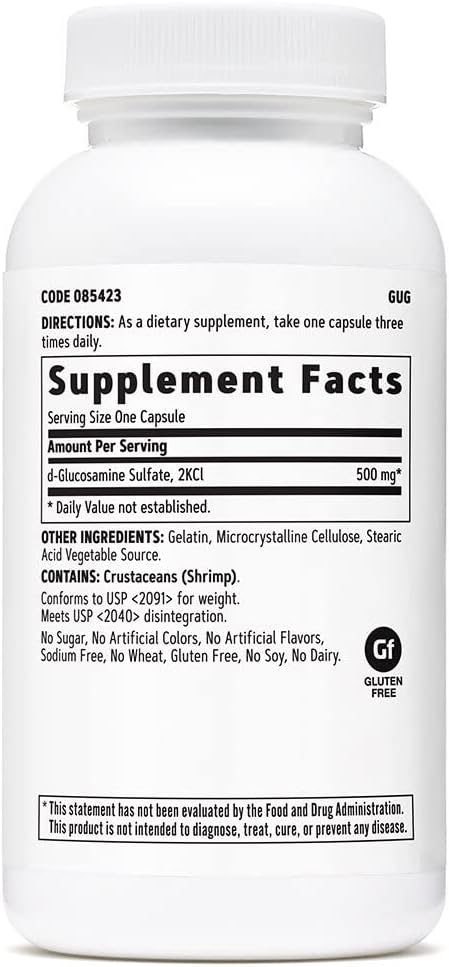 90 Servings of GNC Glucosamine Sulfate 500 mg in 90 Capsules