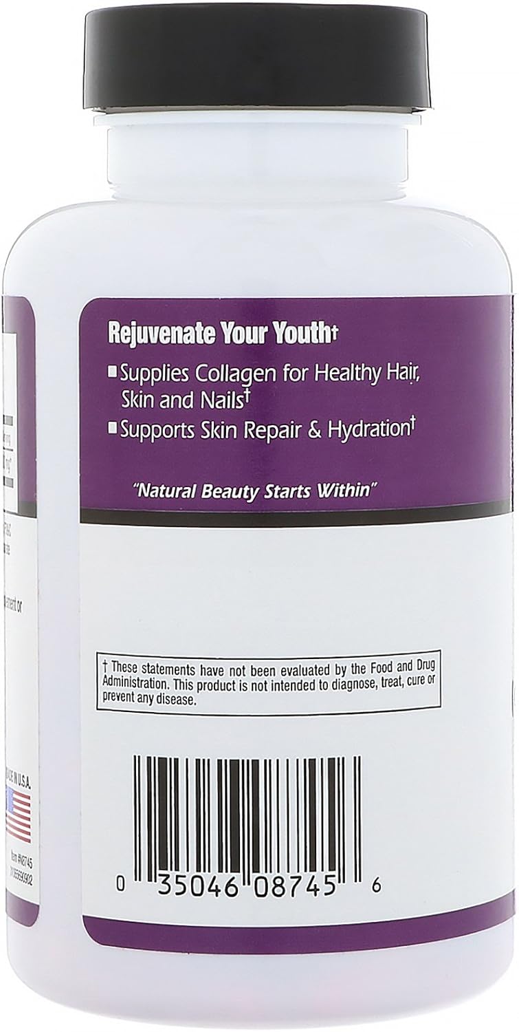 90 Servings of Rejuvicare Super Collagen Capsules for Beauty, Healthy Joints, Hair, Skin, & Nails - Multi