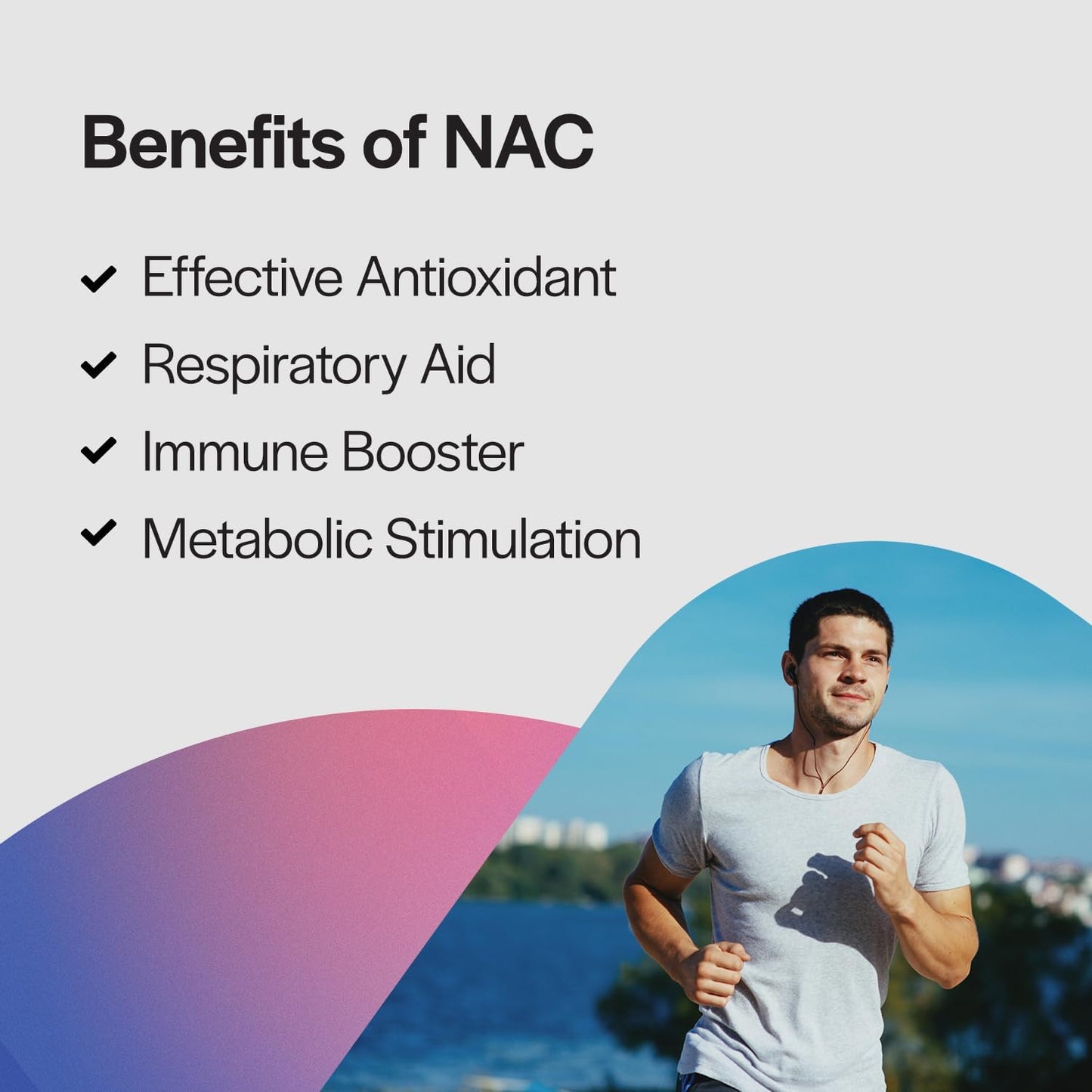 900mg N-Acetyl-L-Cysteine (NAC) Capsules - Antioxidant & Immune Support Supplement for Detox & Recovery - Non-GMO & Vegetarian - 120 Caps