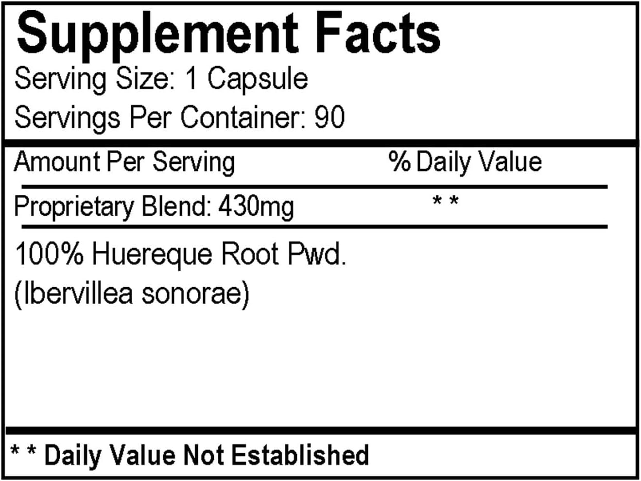 90ct. Huereque Capsules from Herbs of Mexico - Natural herbal supplement for various health benefits