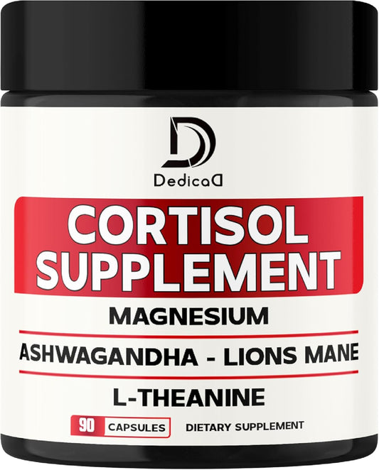 9in1 Cortisol Supplement with Ashwagandha and Magnesium for Brain Health, Restful Nights, and Mood Balance - 90 Capsules (45-Day Supply)